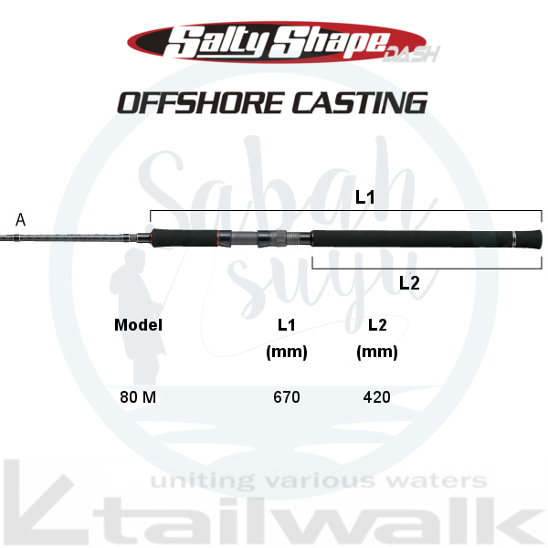 Tailwalk SSD Offshore Casting 80M 243cm Max.75gr
