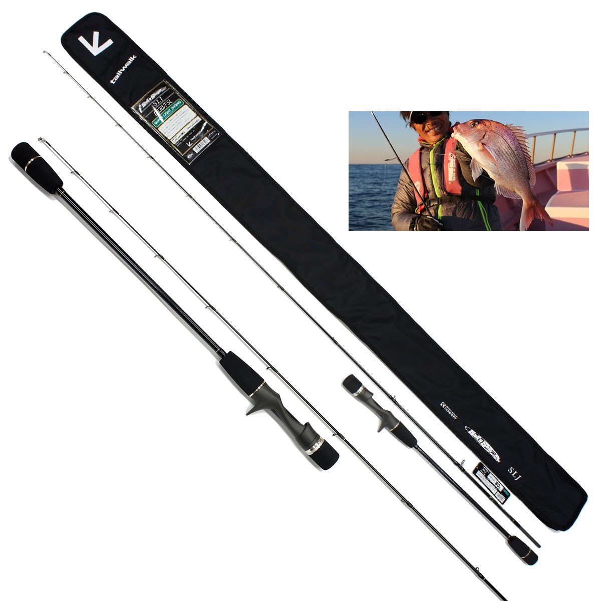 Tailwalk SSD SLJ C630/FSL 1.90mt Max.80gr (S2P) Tetikli Light Jiging Kamış