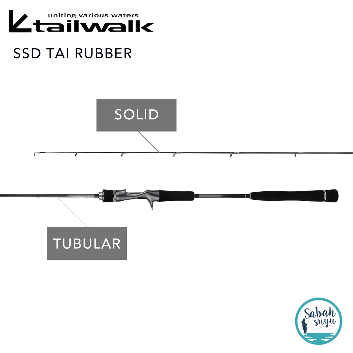 Tailwalk Tai Game SD Solid Spiral C510XUL/LSL 1.78mt 180gr (2P) Tetikli Tai Rubber Kamış