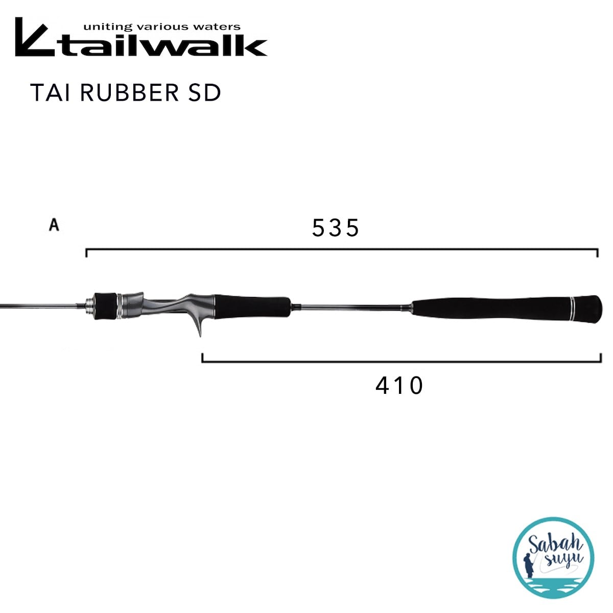 Tailwalk Tai Game SD Solid Spiral C510XUL/LSL 1.78mt 180gr (2P) Tetikli Tai Rubber Kamış