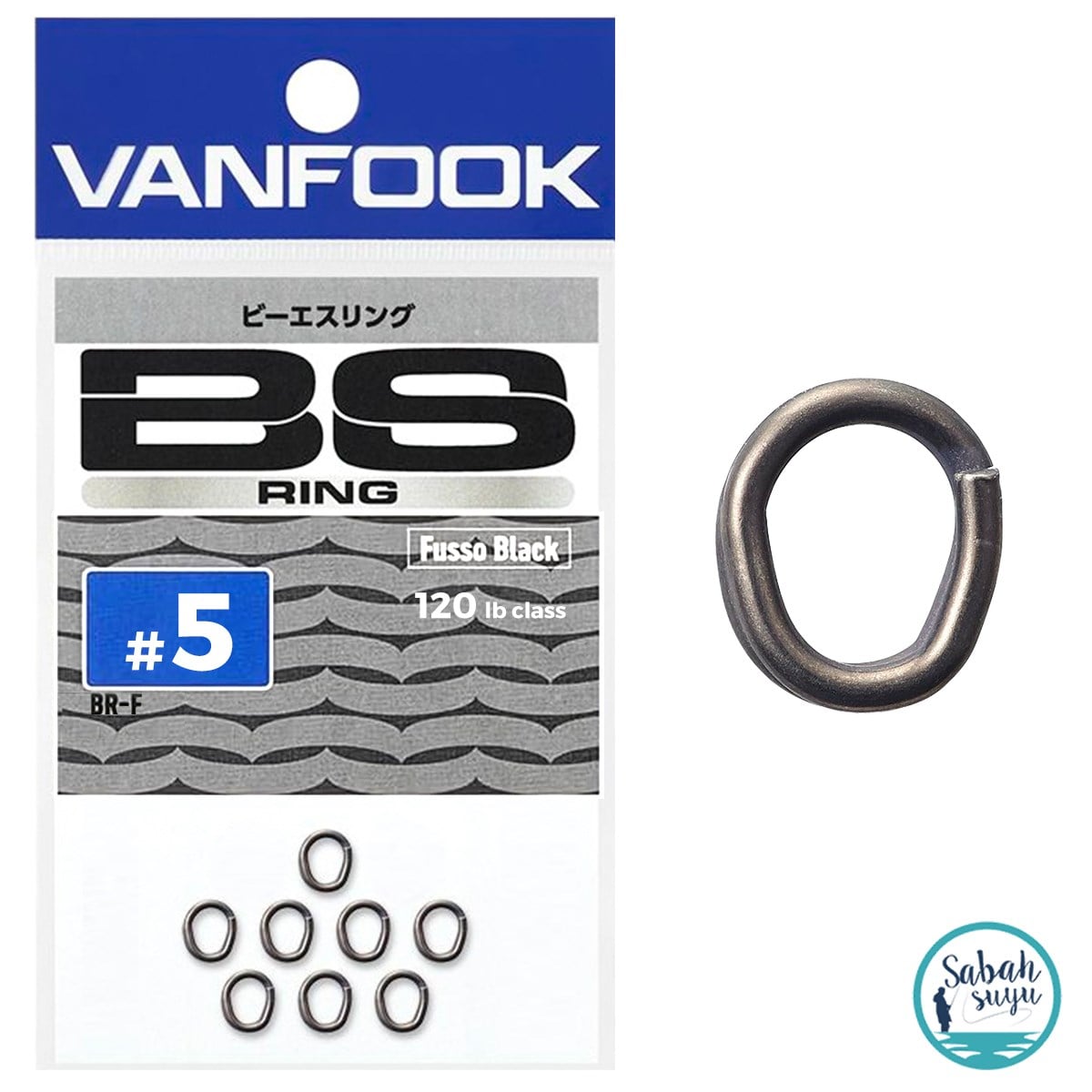 Vanfook BS Split Ring Halka Fusso Black #5 120lb (8 Adet)