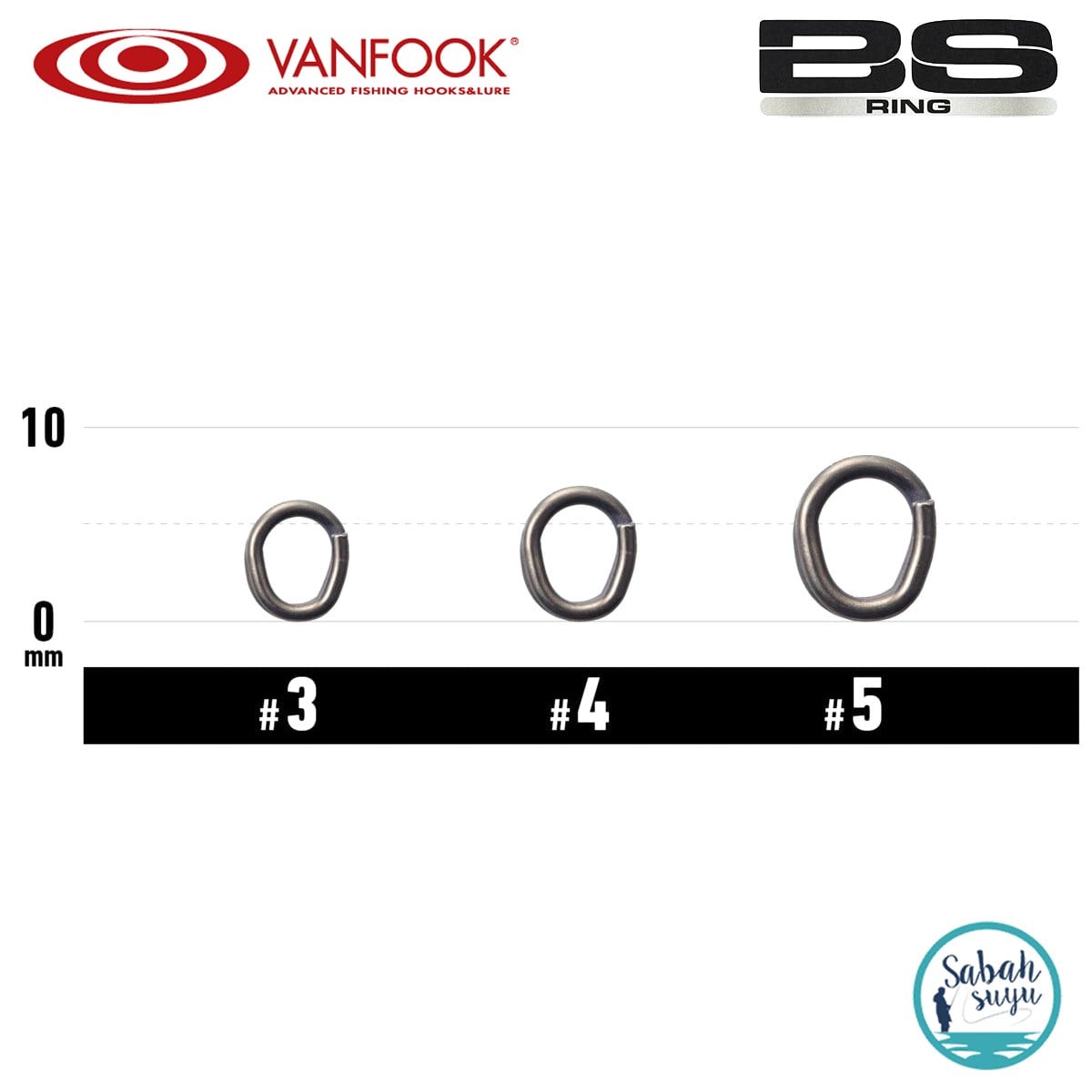 Vanfook BS Split Ring Halka Fusso Black #4 75lb (10 Adet)