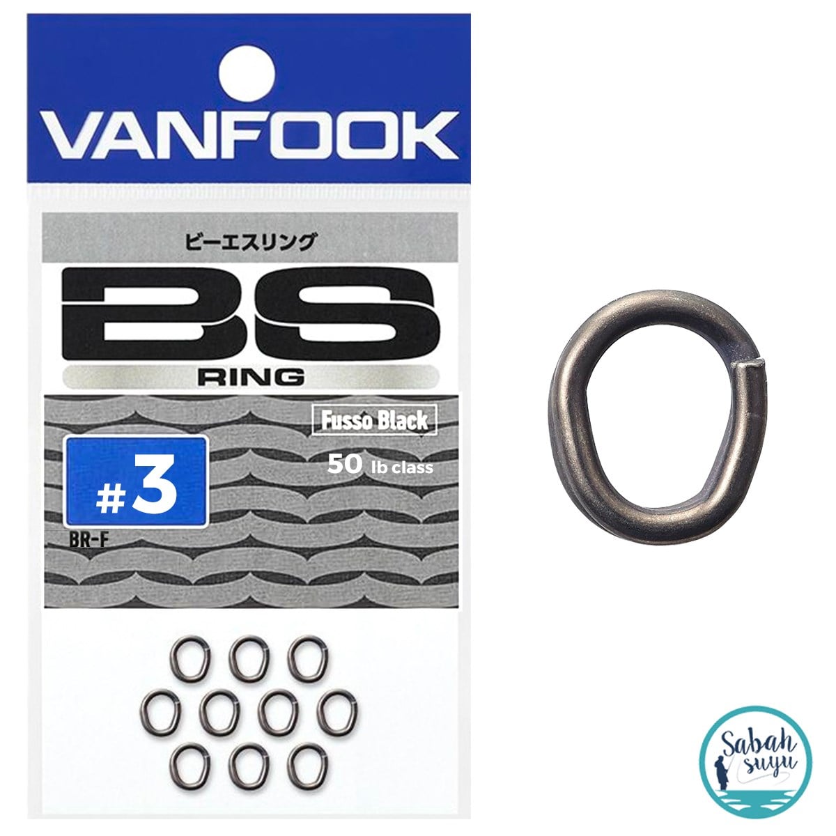 Vanfook BS Split Ring Halka Fusso Black #3 50lb (10 Adet)