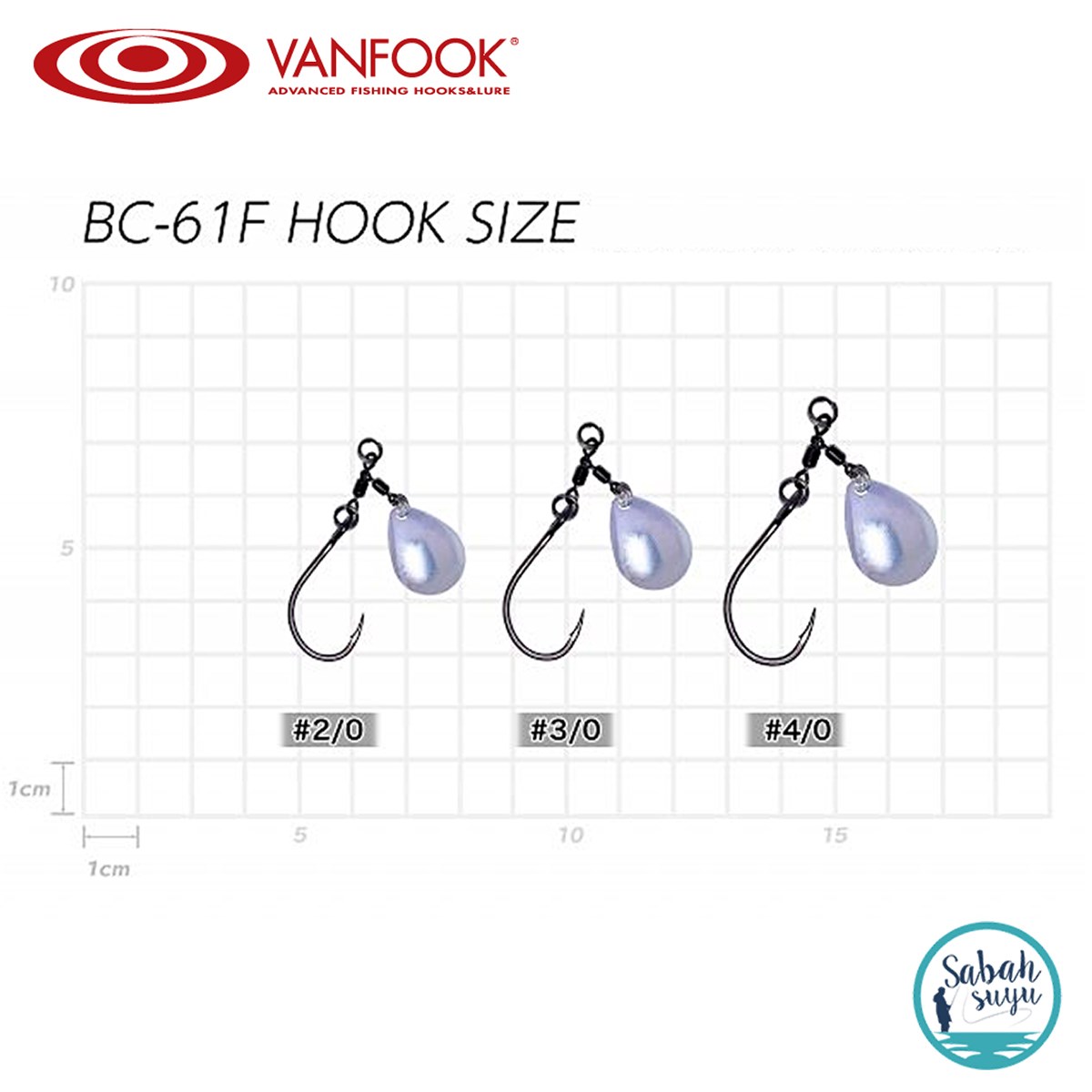 Vanfook Colorado Blade BC-61F Fusso Black #2/0 (1+2 İğne)