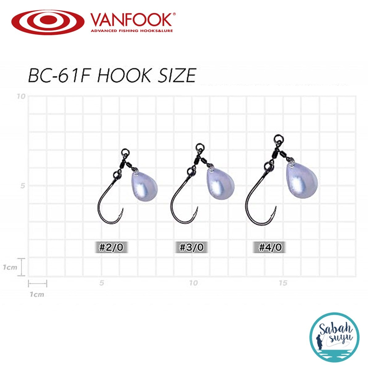 Vanfook Colorado Blade BC-61F Fusso Black #2/0 (1+2 İğne)