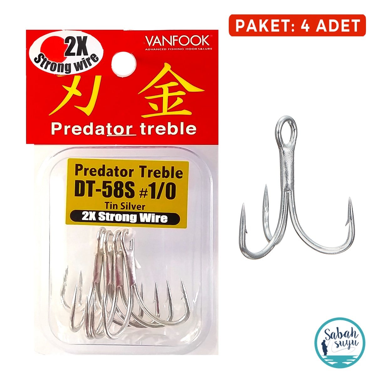 Vanfook DT-58S Üçlü İğne #1/0