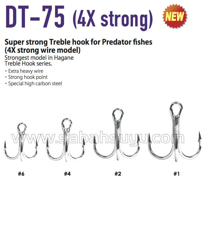 Vanfook DT-75S Üçlü İğne #2 (Heavy Duty)
