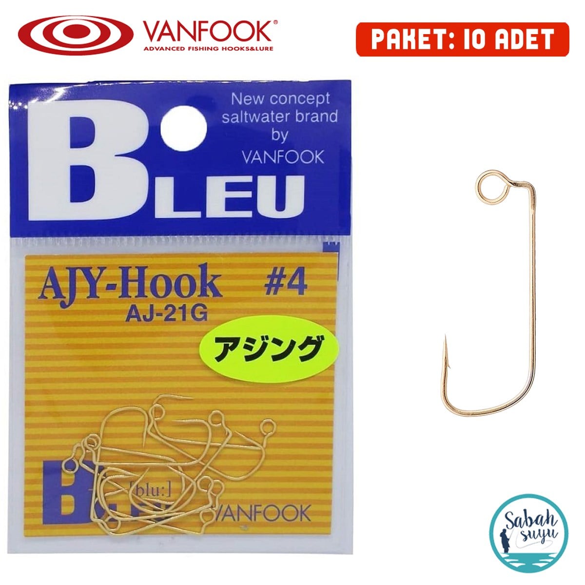 Vanfook Ofset İğne AJ-21G Gold #4 (10Ad)