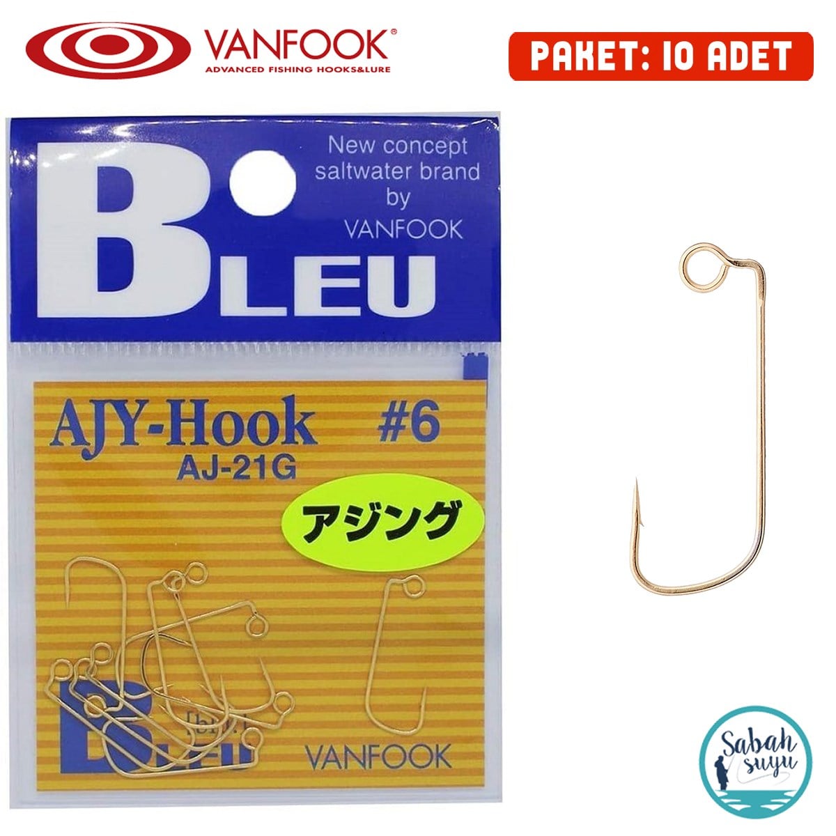 Vanfook Ofset İğne AJ-21G Gold #6 (10Ad)
