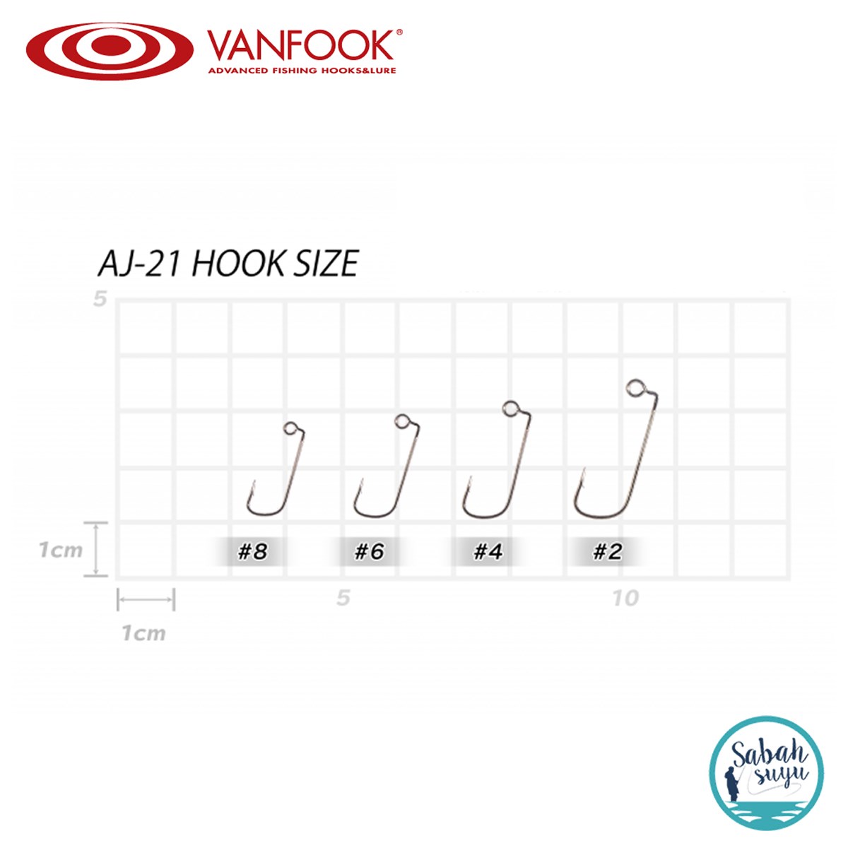 Vanfook Ofset İğne AJ-21G Gold #8 (10Ad)