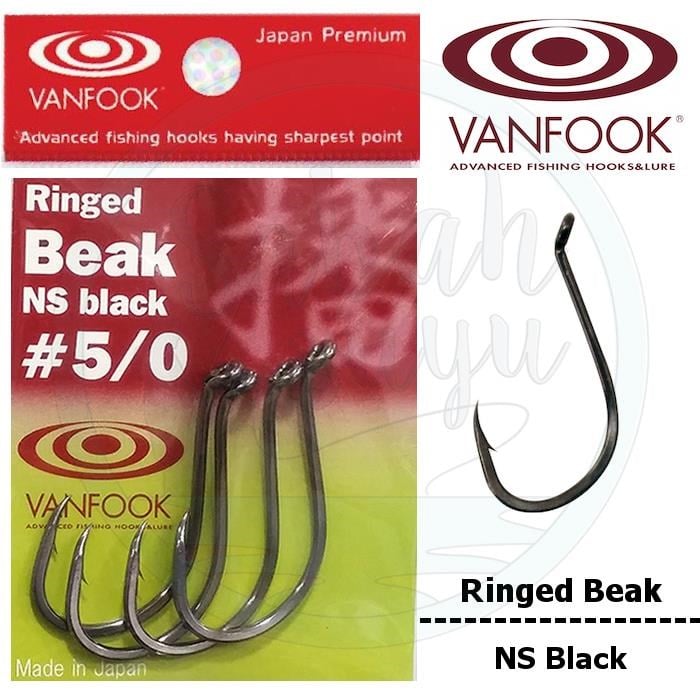 Vanfook Ringed Beak Delikli İğne NS Black #5/0
