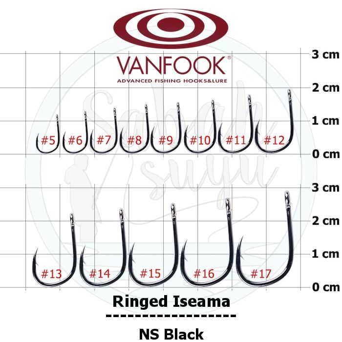 Vanfook Ringed Iseama Delikli İğne NS Black #15