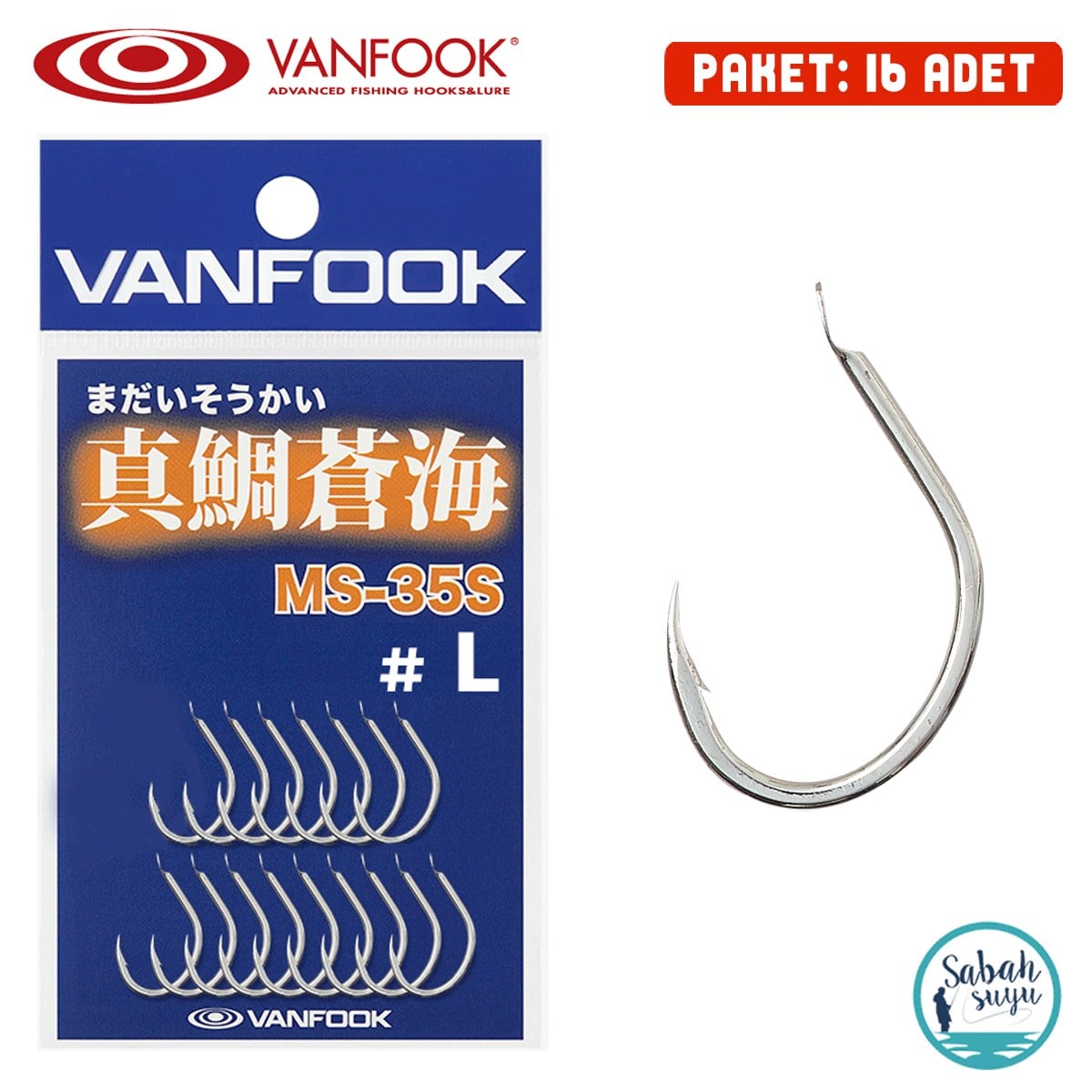 Vanfook Tai Rubber Tek İğne MS-35S #L (16 Adet)