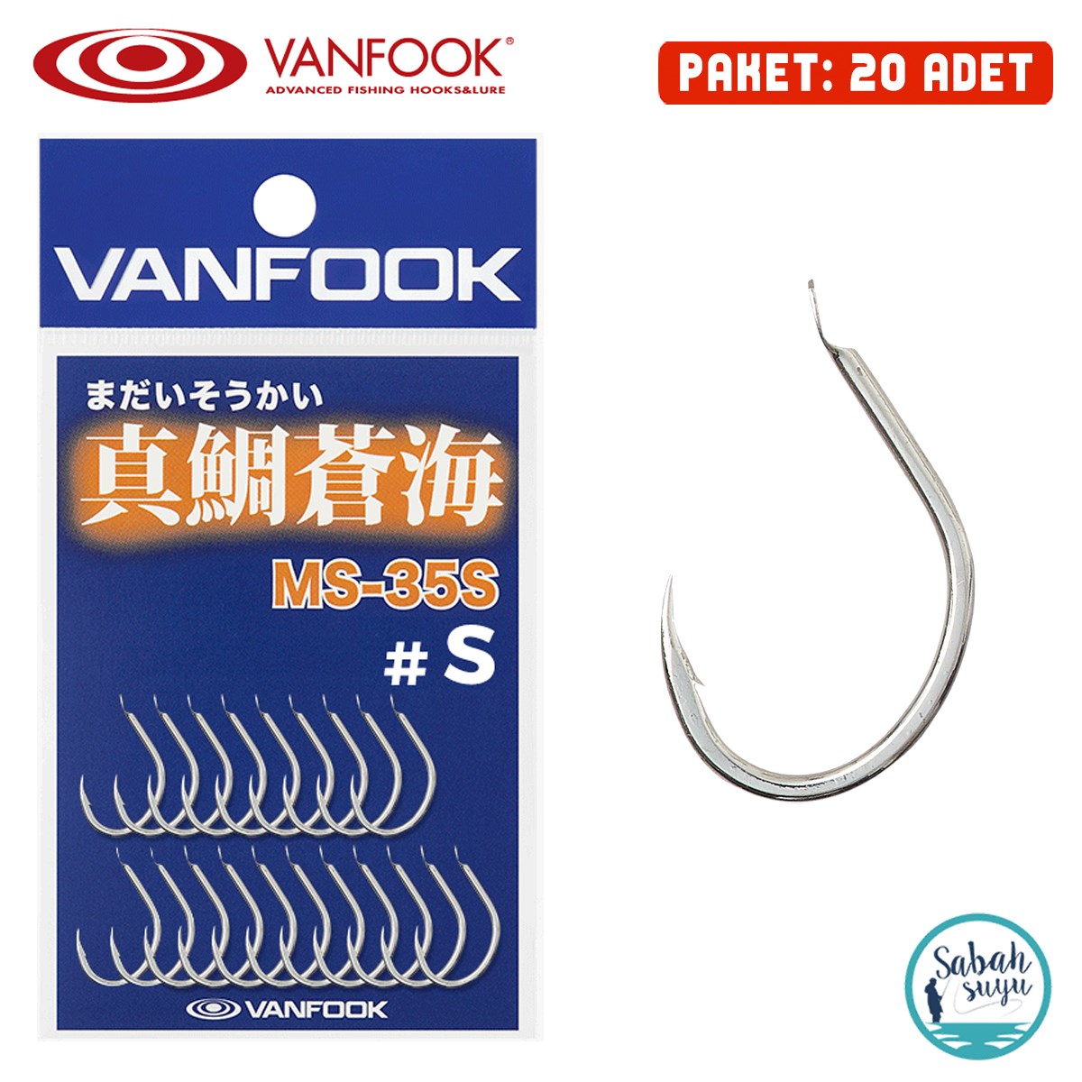 Vanfook Tai Rubber Tek İğne MS-35S #S (20 Adet)
