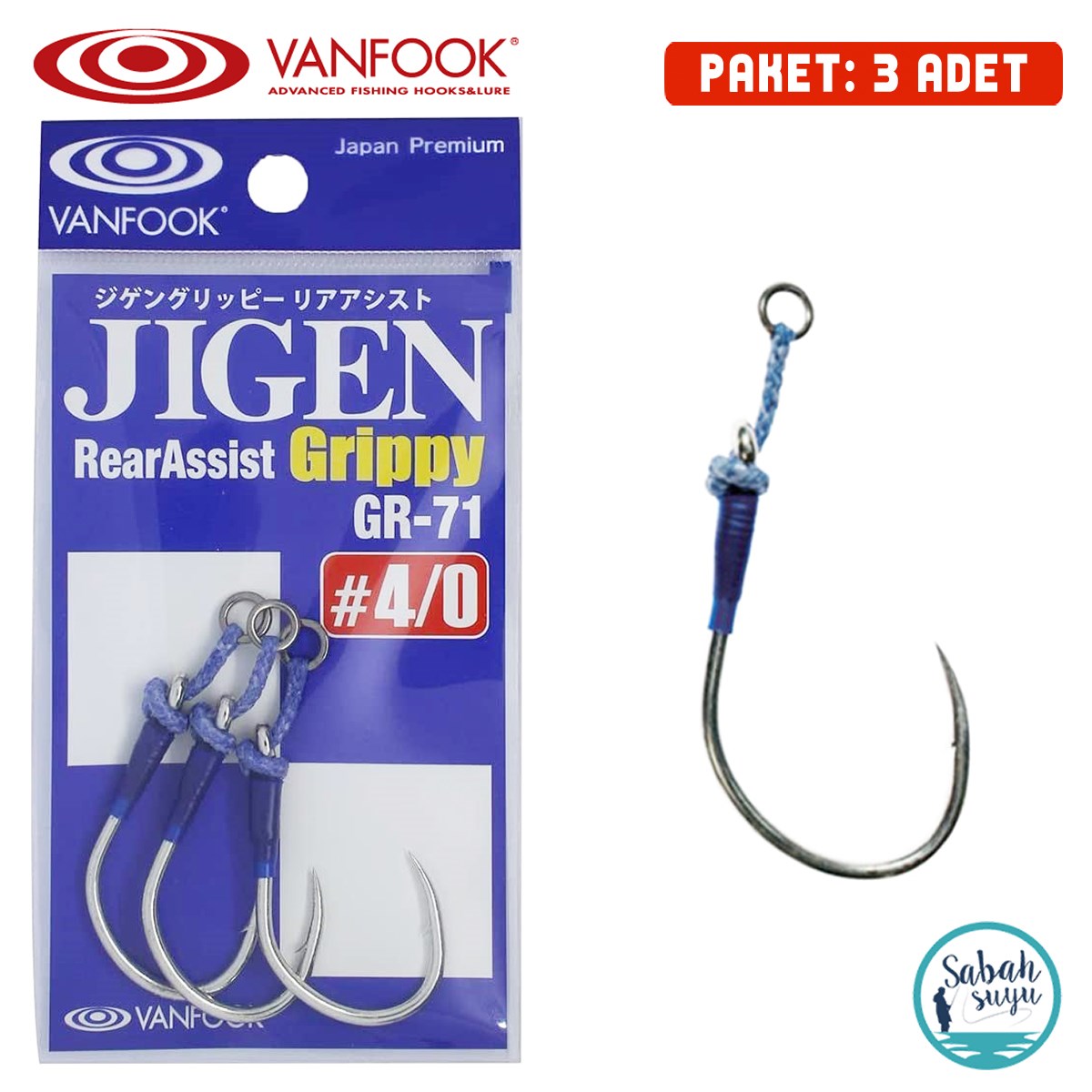 Vanfook Tekli Asist İğnesi GR-71 #4/0 (3Ad)