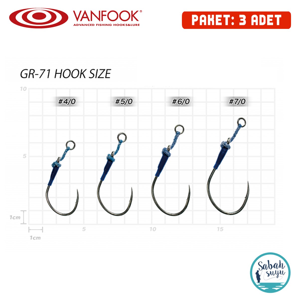 Vanfook Tekli Asist İğnesi GR-71 #6/0 (3Ad)