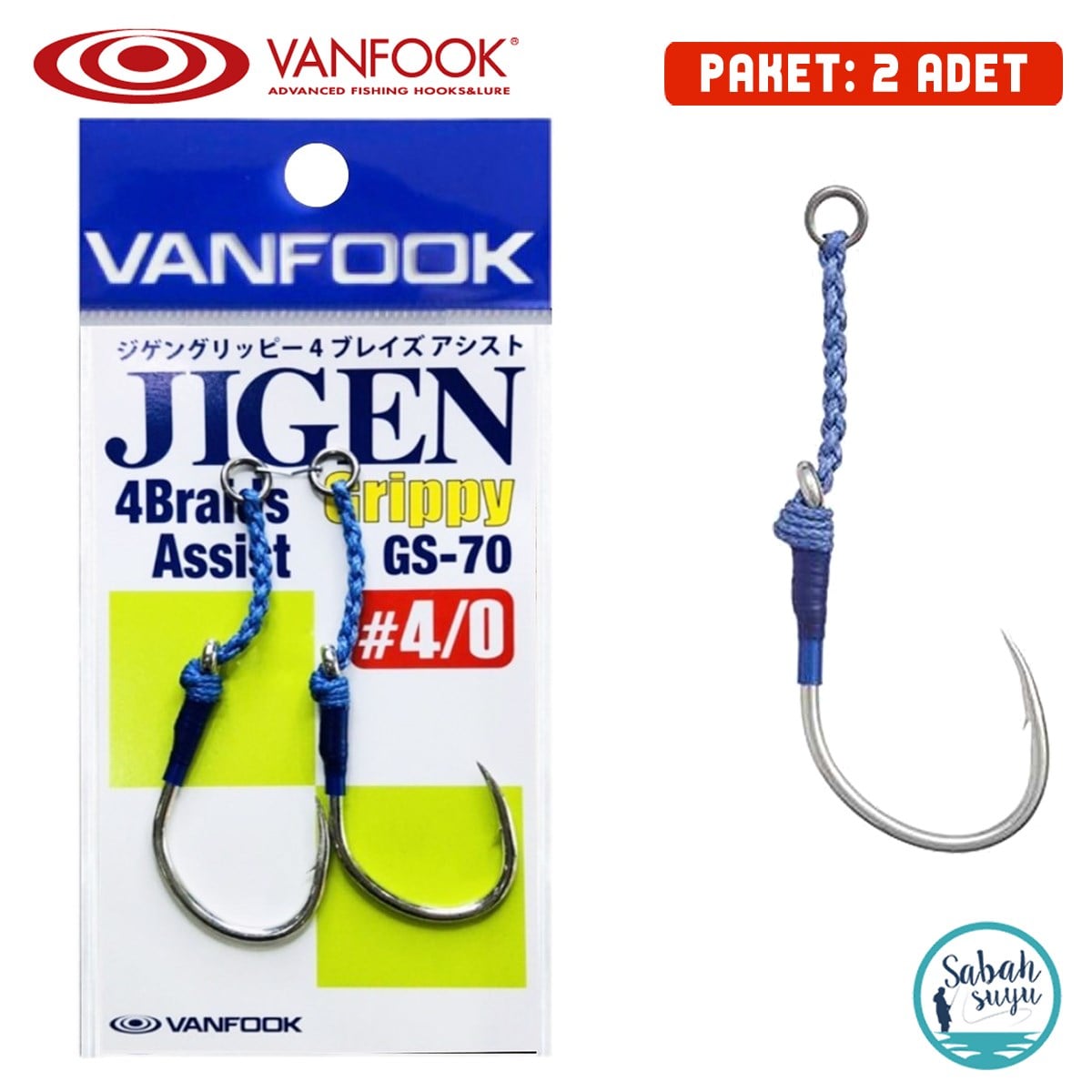 Vanfook Tekli Asist İğnesi GS-70 #4/0 (2Ad)