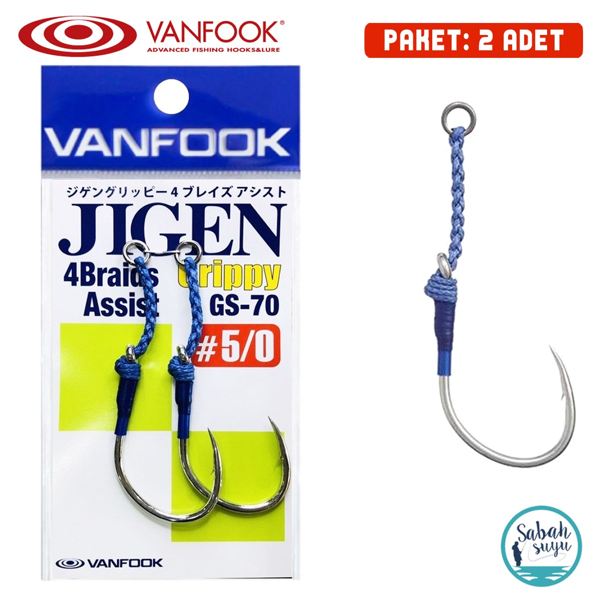 Vanfook Tekli Asist İğnesi GS-70 #5/0 (2Ad)
