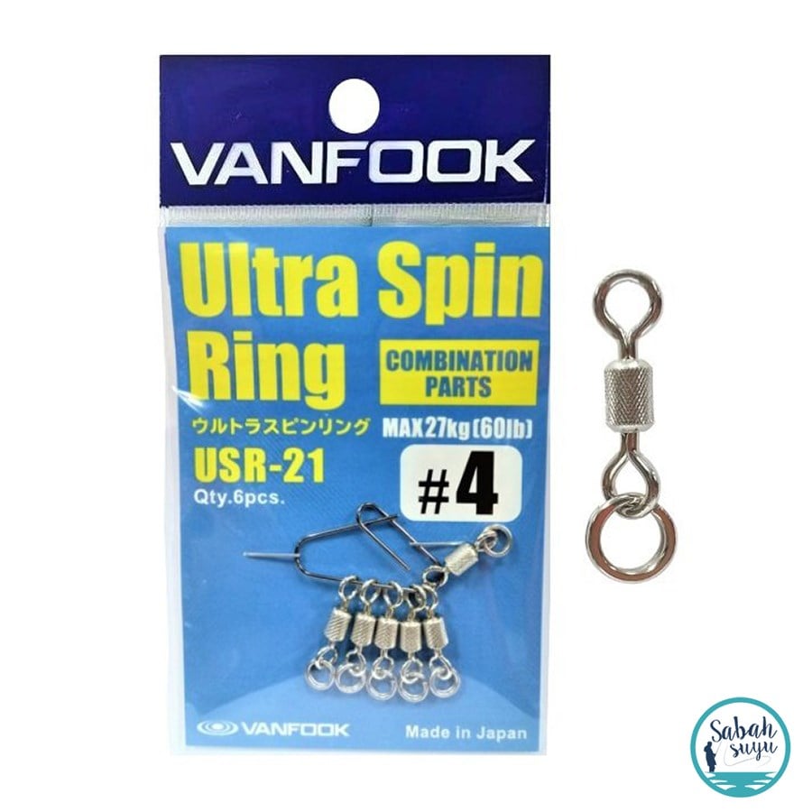 Vanfook Ultra Spin Ring Halkalı Fırdöndü USR-21 Silver #4 (6 Ad)