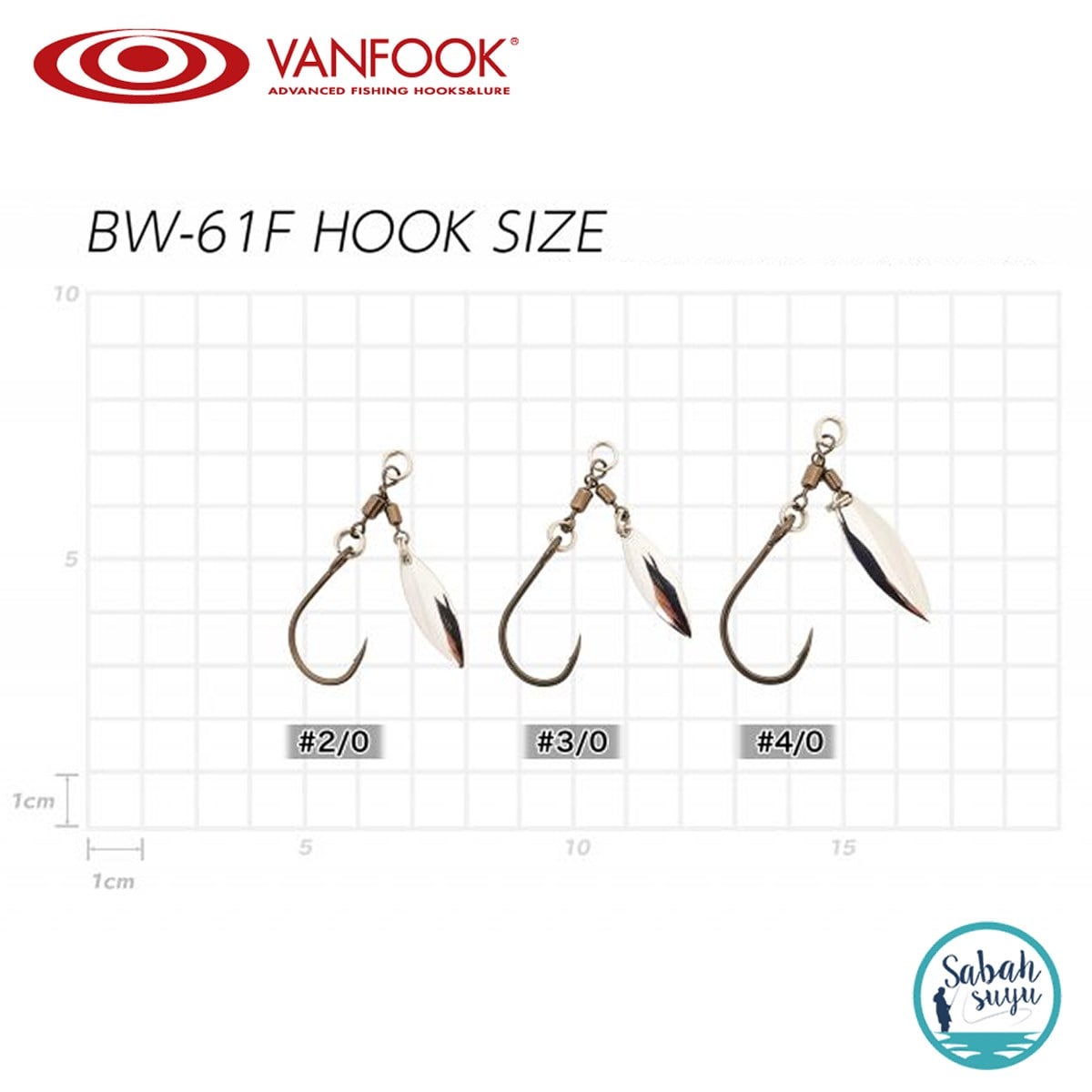 Vanfook Willow Blade BW-61F Fusso Black #4/0 (1+2 İğne)