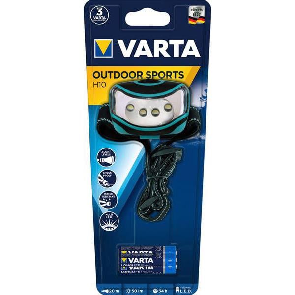 Varta 16630 50 lm 20mt Balıkçı Led Kafa Lambası 3XAAA