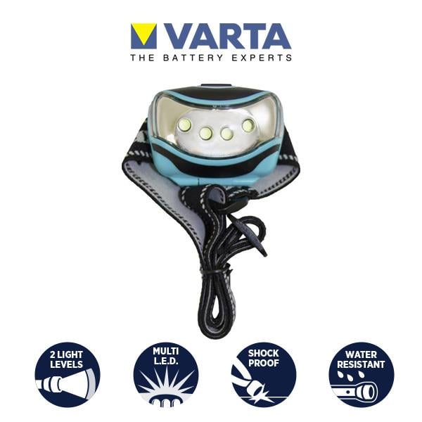 Varta 16630 50 lm 20mt Balıkçı Led Kafa Lambası 3XAAA