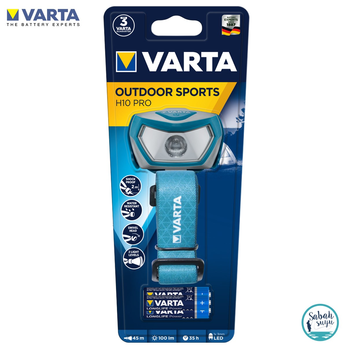 Varta 16650 H10 Pro 100 lm 45 mt Led Kafa Lambası 3XAAA