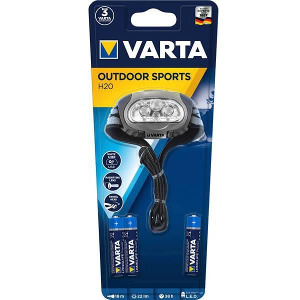 Varta 17631 H20 22 lm 18mt Balıkçı Led Kafa Lambası 3XAAA