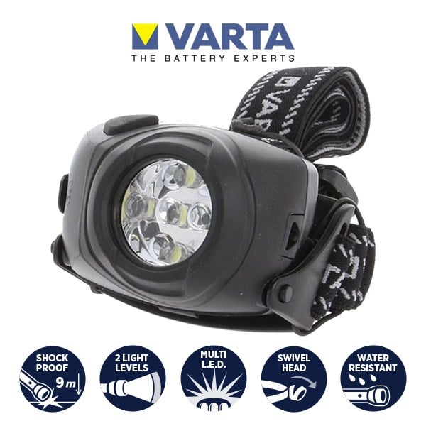 Varta 17730 H10 55 lm 30mt Led Kafa Lambası 3XAAA