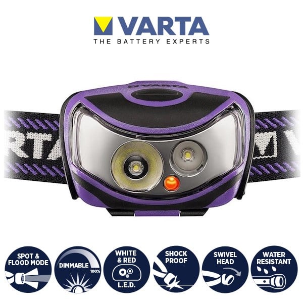Varta 18630 H30 120 lm 78mt Led Kafa Lambası 3XAAA