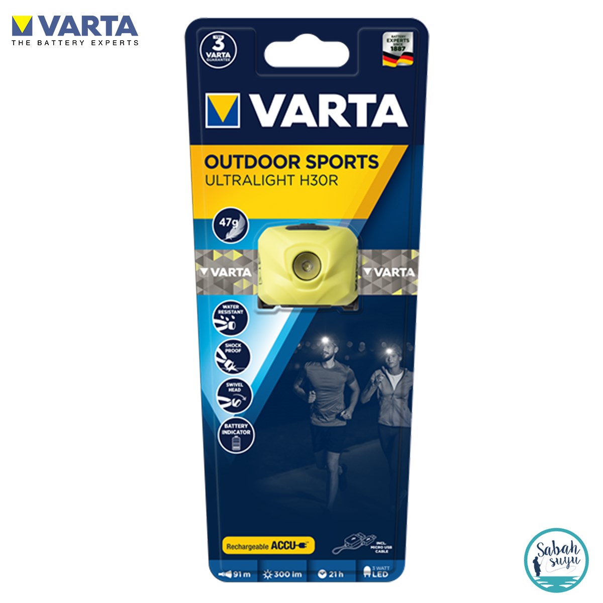 Varta 18631 H30R Ultralight Şarjlı Led Kafa Lambası