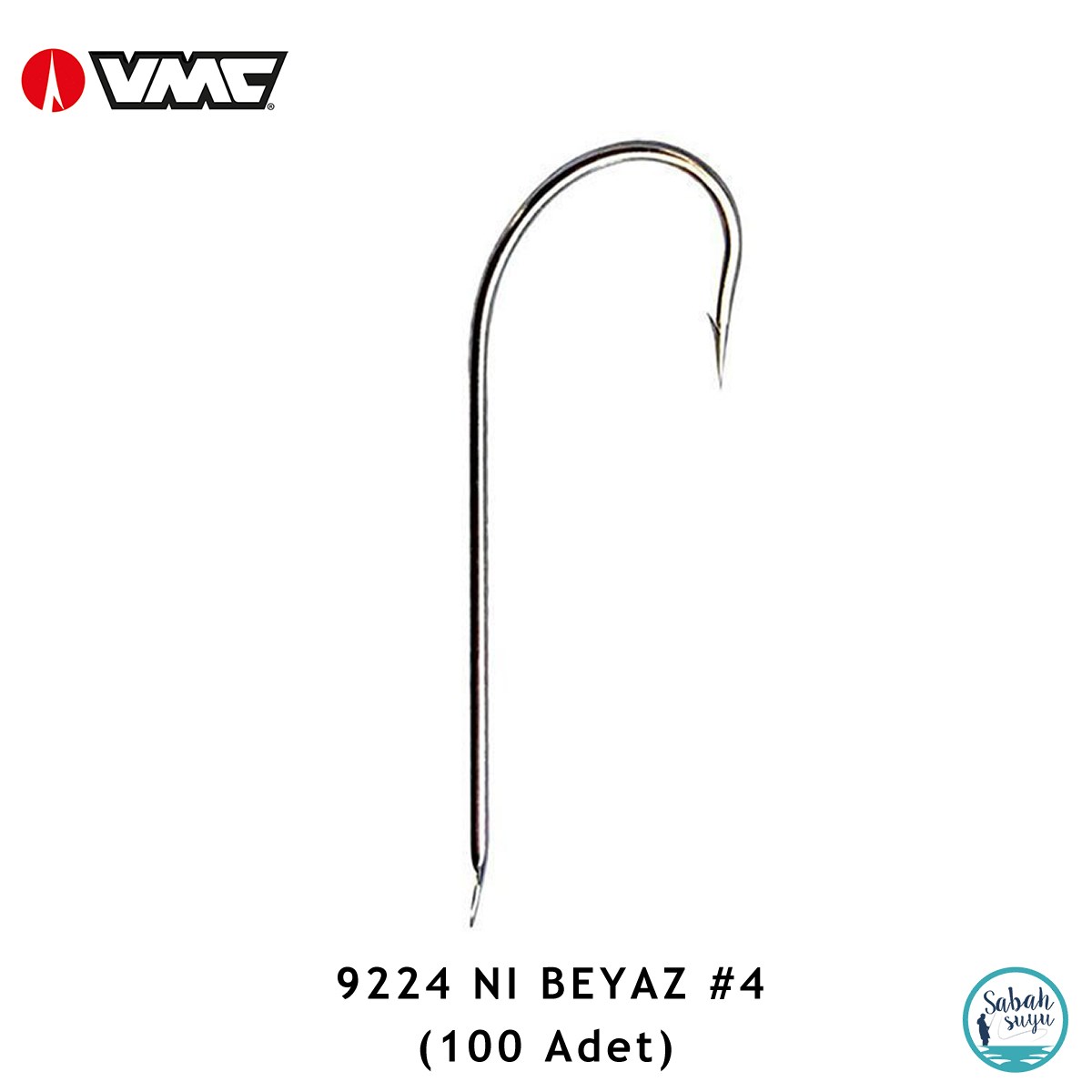 VMC 9224 NI Tekli Sinek İğne #4 Beyaz 100 Adet