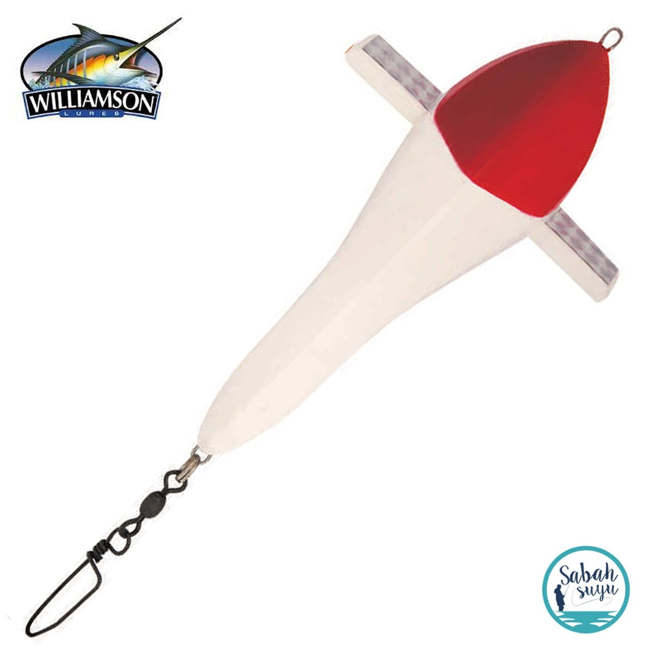 Williamson Cezbedici Kuş (Trolling Teaser Bird) 19cm Kırmızı Beyaz