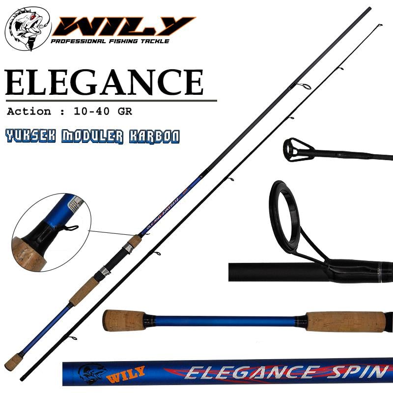 Wily Elegance 2.40mt 10-40gr (2P) Spin Kamış