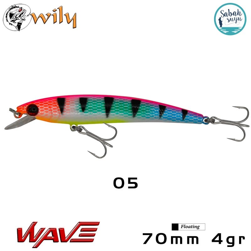 Wily Wave 70F 7cm 4gr No:05 Maket Balık