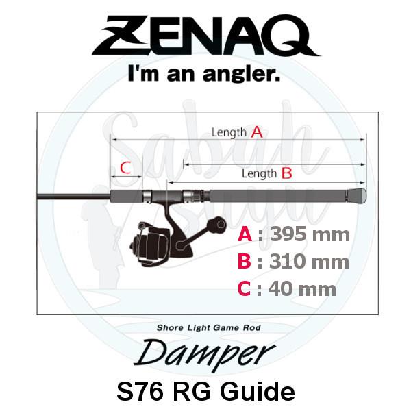 Zenaq Damper S76 (RG) 237 cm 0.5 - 18 gr. LRF / Spin Olta Kamış
