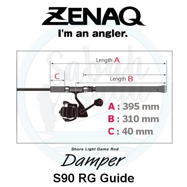 Zenaq Damper S90 (RG) 274 cm 0.5 - 18 gr. LRF / Spin Olta Kamış