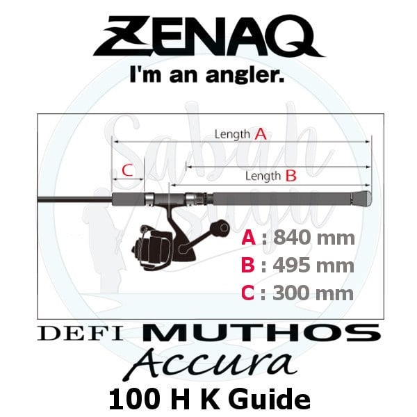 Zenaq Defi Muthos Accura 100H (K) 305cm 30-120 / 30-200gr Shore Jigging Kamış
