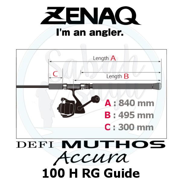 Zenaq Defi Muthos Accura 100H (RG) 305cm 30-120 / 30-200gr Shore Jigging Kamış