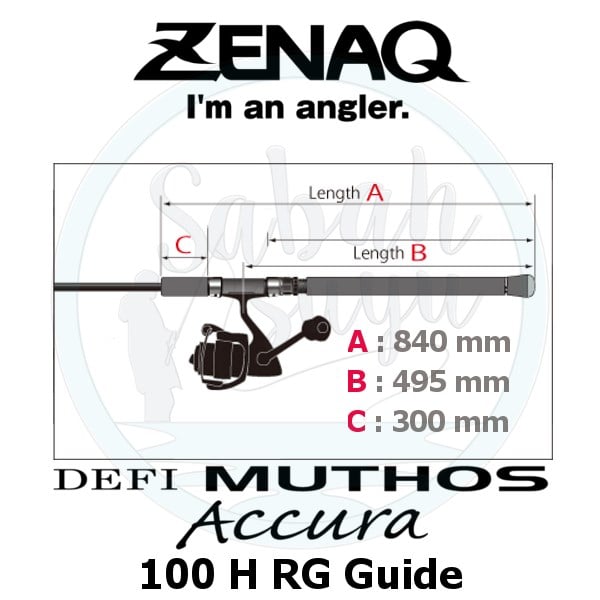 Zenaq Defi Muthos Accura 100H (RG) 305cm 30-120 / 30-200gr Shore Jigging Kamış