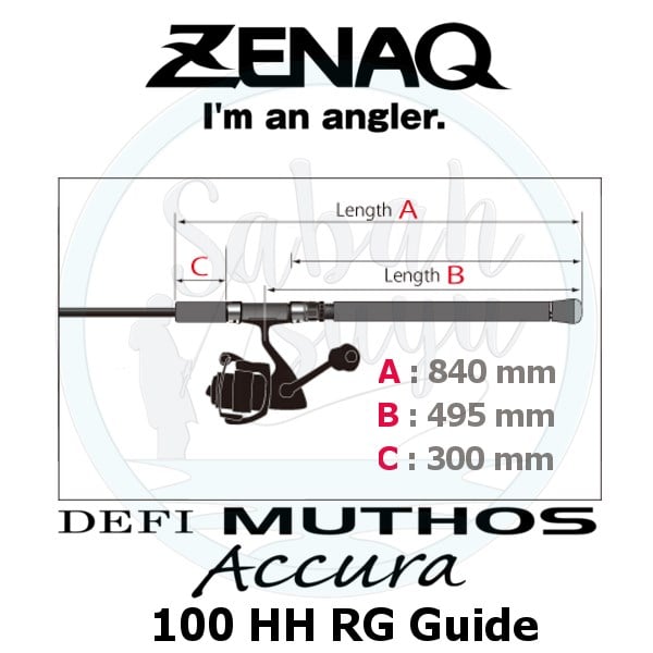 Zenaq Defi Muthos Accura 100HH (RG) 305cm 40-150 / 60-230gr Shore Jigging Kamış