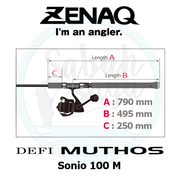 Zenaq Defi Muthos Sonio 100M (RG) 305cm 10-100gr Shore Jigging Kamış