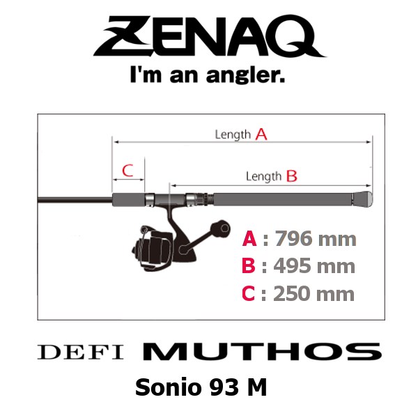 Zenaq Defi Muthos Sonio 93M (RG) 282cm 10-100gr Shore Jigging Kamış