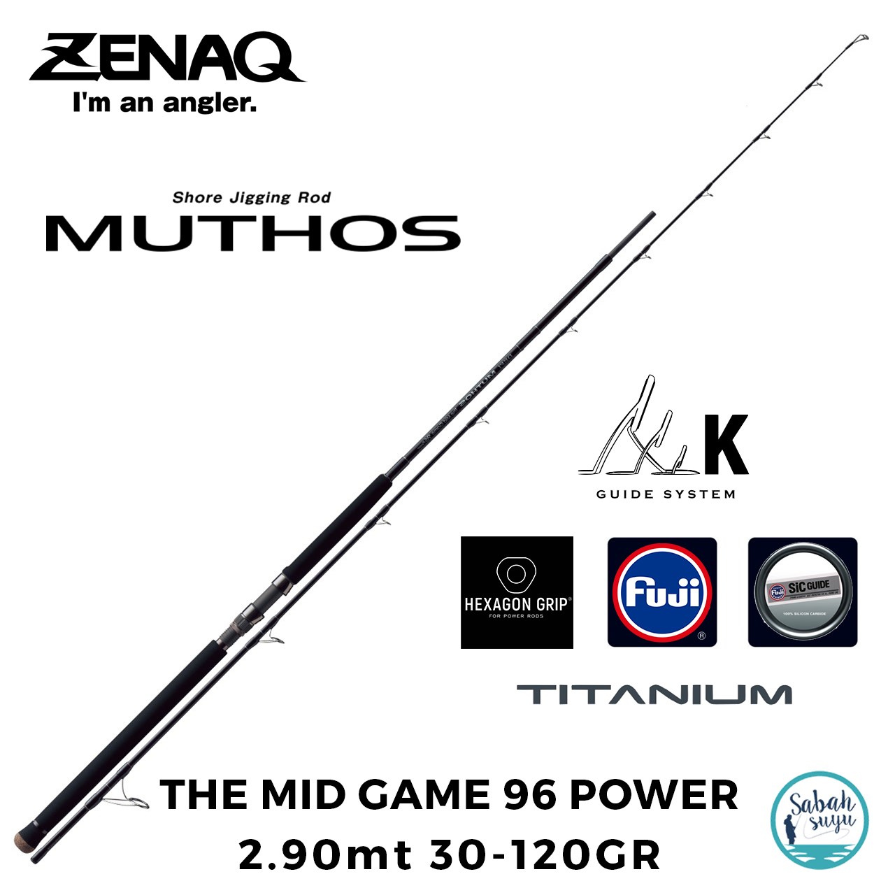 Zenaq Defi Muthos The Mid Game 96 Power (K) 290cm 30-120gr Shore Jigging Kamış