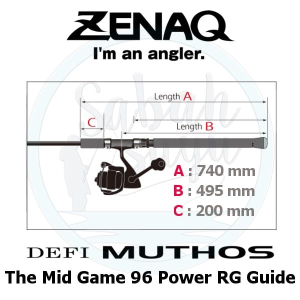 Zenaq Defi Muthos The Mid Game 96 Power (RG) 290cm 30-120gr Shore Jigging Kamış