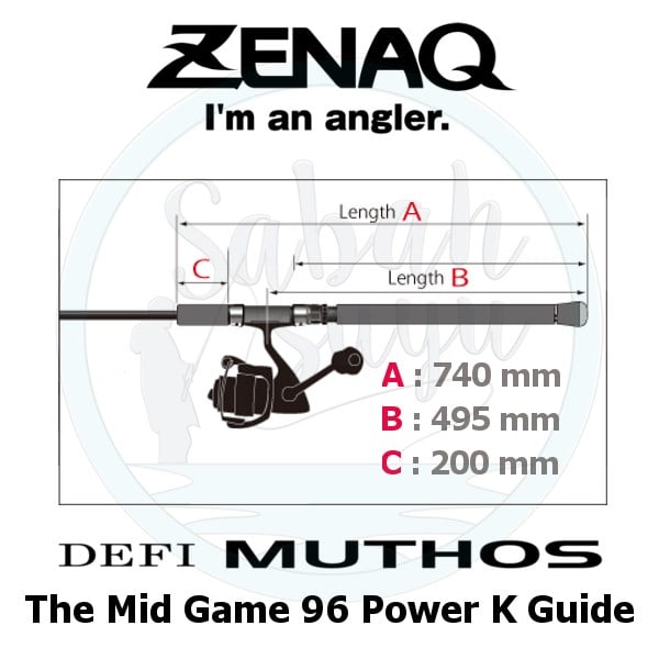 Zenaq Defi Muthos The Mid Game 96 Power (K) 290cm 30-120gr Shore Jigging Kamış