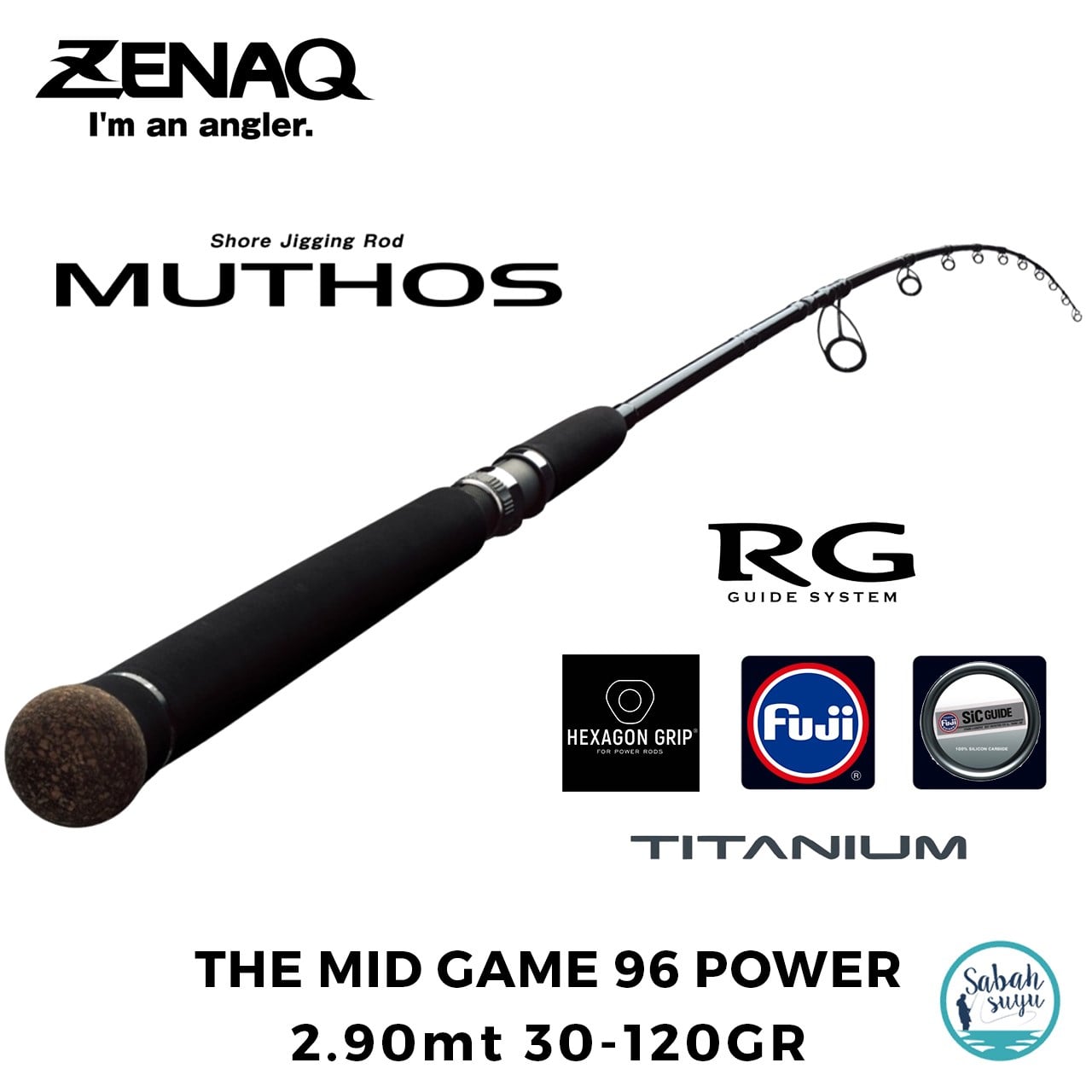 Zenaq Defi Muthos The Mid Game 96 Power (RG) 290cm 30-120gr Shore Jigging Kamış