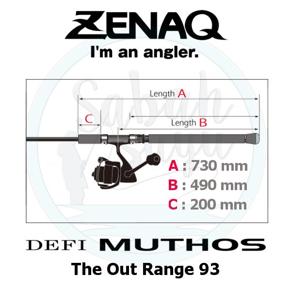Zenaq Defi Muthos The Out Range 93 (K) 282cm 14-60gr Shore Jigging Kamış