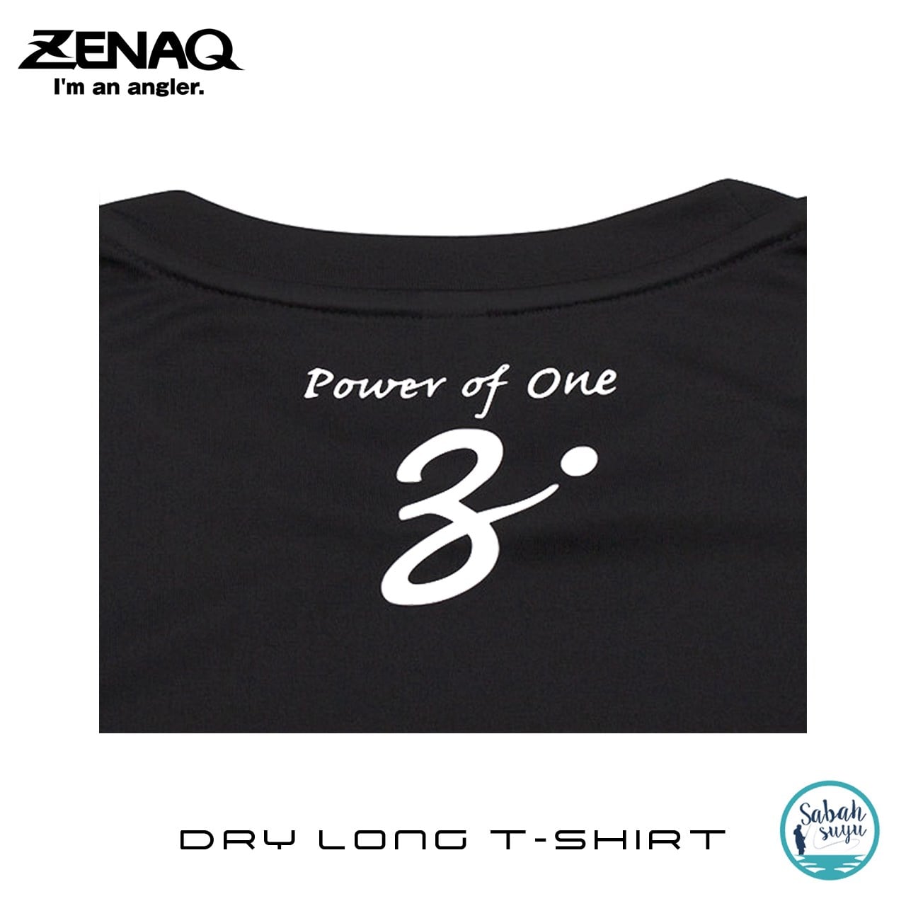 Zenaq Dry Long T-Shirt (Zenaq Logo Black / XL)