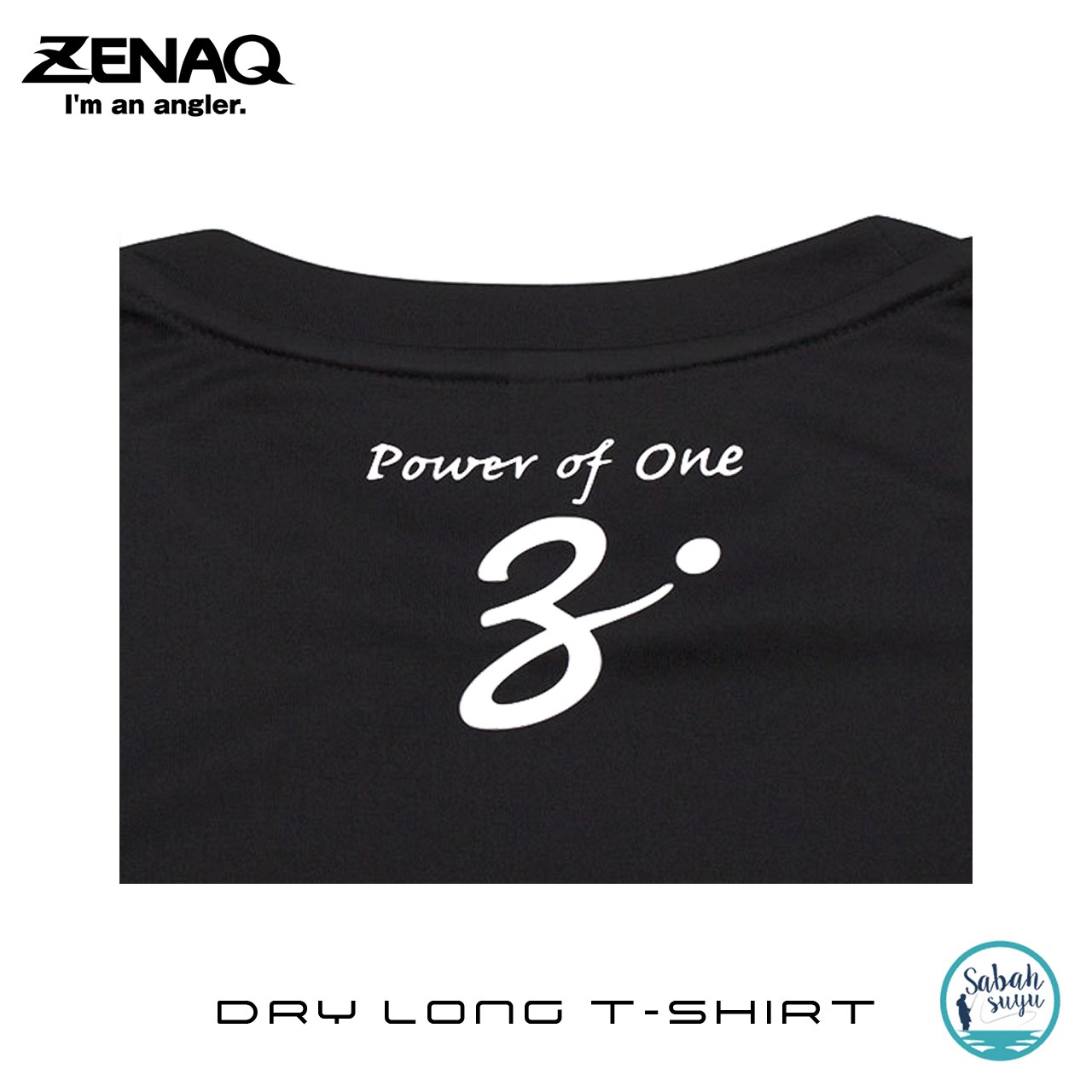 Zenaq Dry Long T-Shirt (Zenaq Logo Black / M)